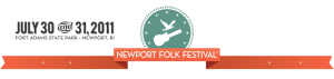 newport folk festival banner