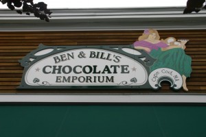 Ben and Bill's local Chocoalte emporium.