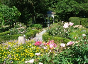 Gardens of the Museums on the Green in Falmouth Cape Cod