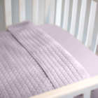 Baby Lavender Quilted Crib Blanket