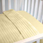 Baby Yellow Quilted Crib Blanket