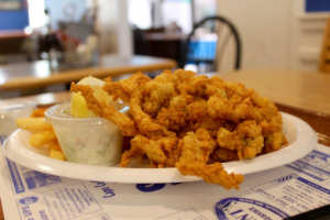 Winner of the best Fried Clams near me are  from Seafood Sam's