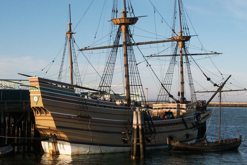 Mayflower II in Plymouth Harbor